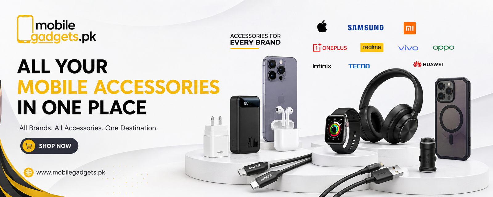 Mobile accessories and gadgets at Mobile Gadget PK