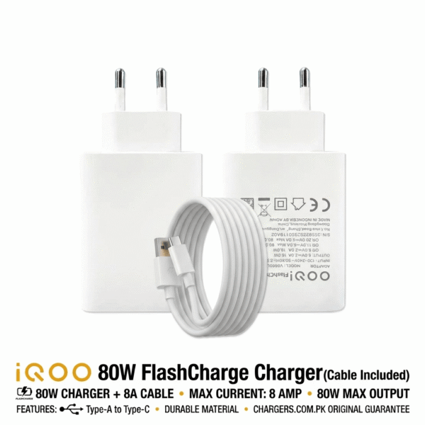 iQOO 80W Charger FlashCharge