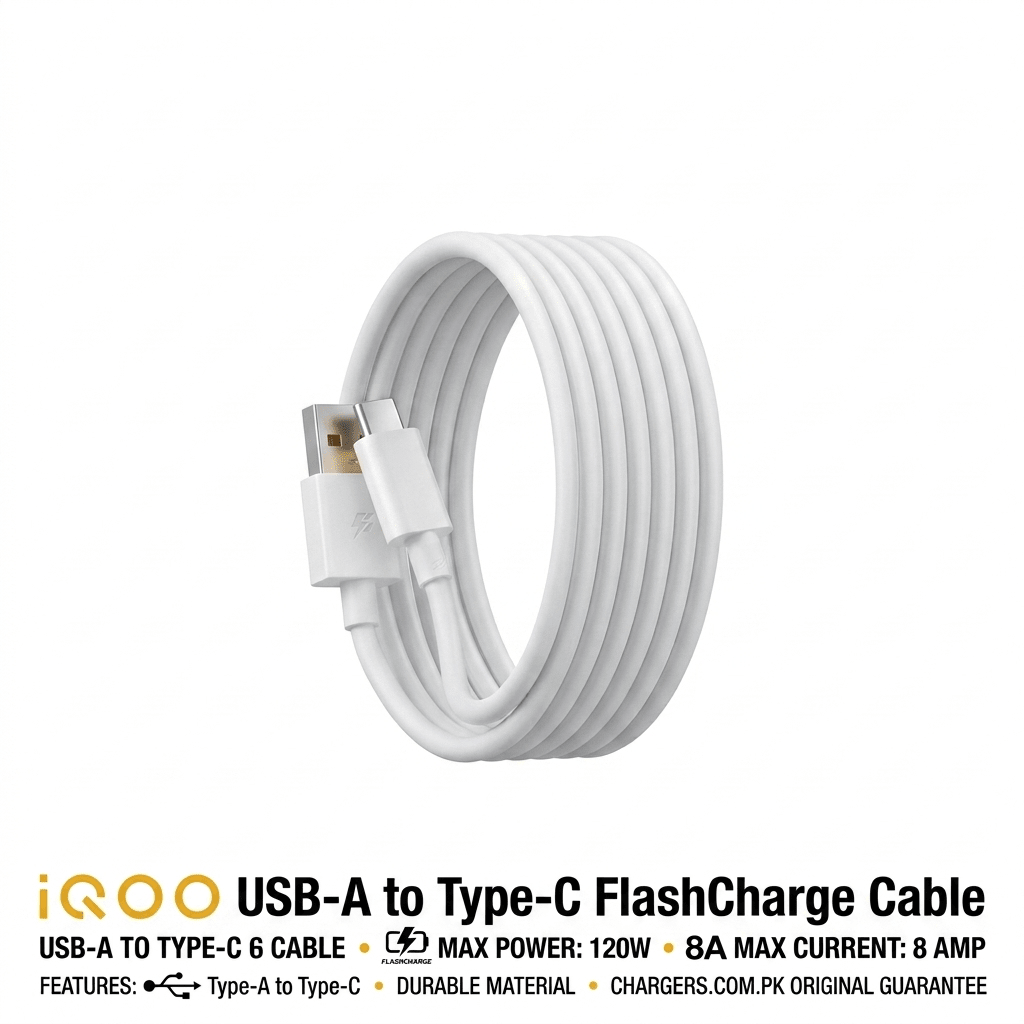 iQOO USB-A to Type-C Cable FlashCharge 1 iQOO USB-A to Type-C Cable FlashCharge