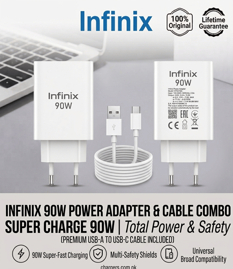 Infinix 90W Charger Hyper Charge 1 Infinix 90W Charger Hyper Charge