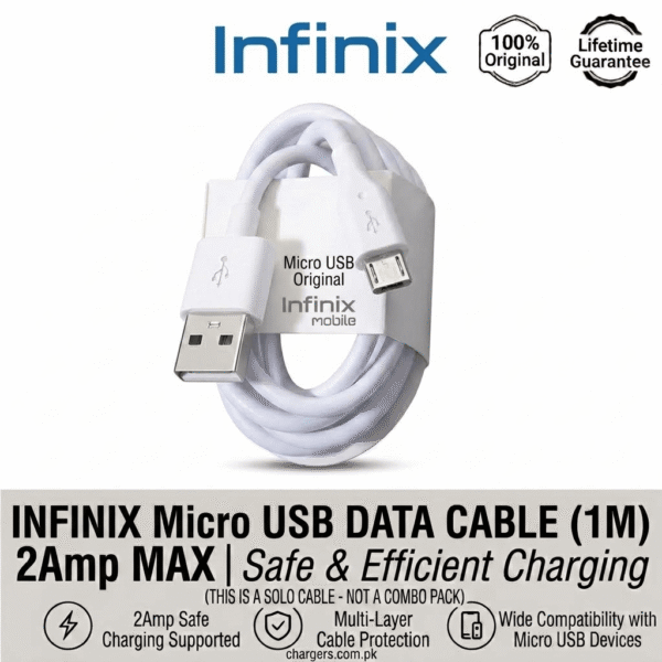 Infinix Micro USB Fast Charging Cable 2A