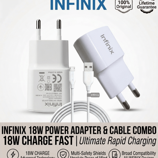 Infinix 18W Charger Fast with Micro-USB Cable