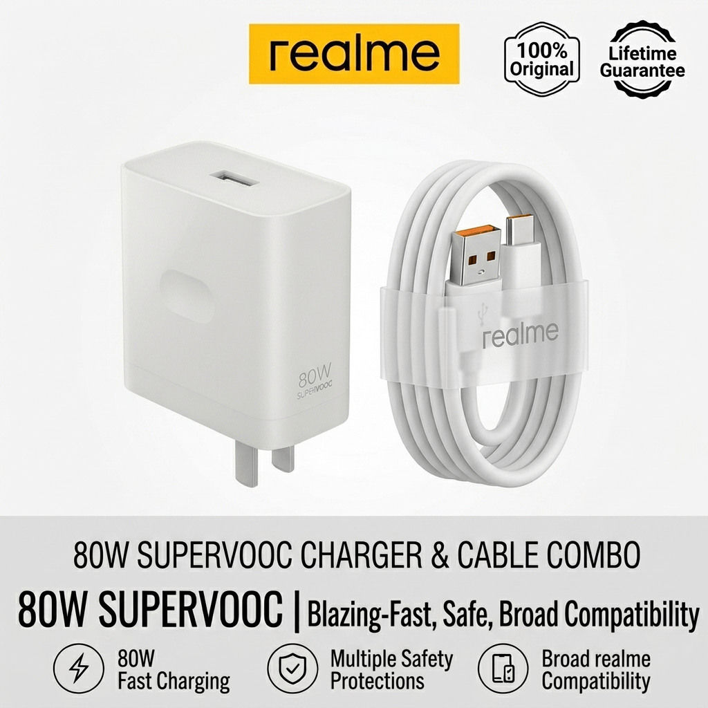Realme 80W SuperVOOC Charger 1 Realme 80W SuperVOOC Charger