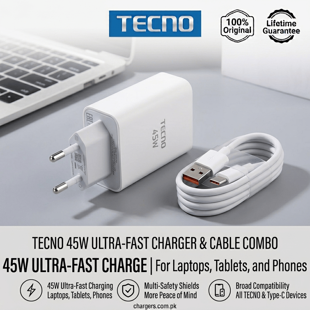 TECNO 45W Charger Super Charge 1 TECNO 45W Charger Super Charge
