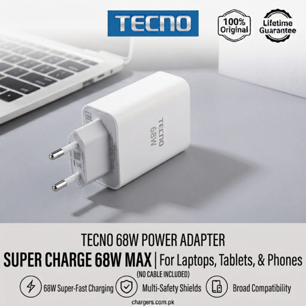 TECNO 68W Adapter Super Charge