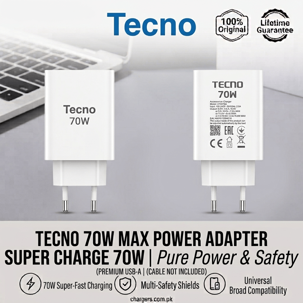 TECNO 70W Adapter Ultra Charge 1 TECNO 70W Adapter Ultra Charge